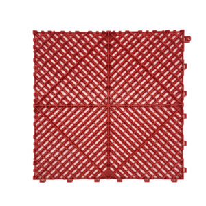 Big Rib 40cm x 40cm Garage Flooring - Red