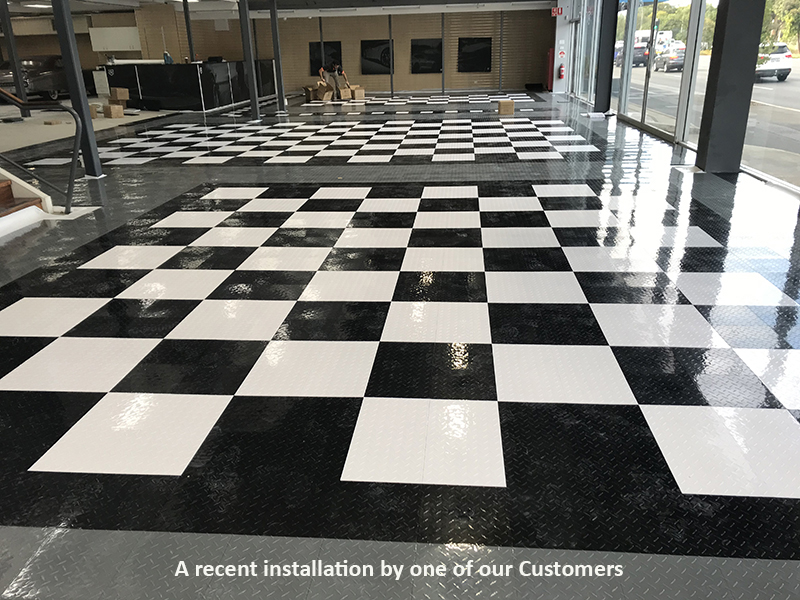 QUICK DIAMOND INTERLOCKING TILES - BLACK - Image 4