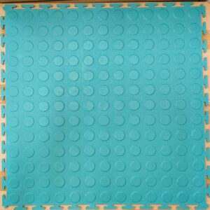 PVC COIN DOT INTERLOCKING 45.7cm x 45.7cm TILES - GREEN. CLEARANCE!