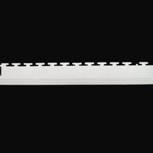 Leather Look PVC Garage Flooring - Corner Ramp - White