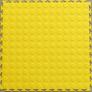 PVC Interlocking Tiles - Yellow - Coin Dot