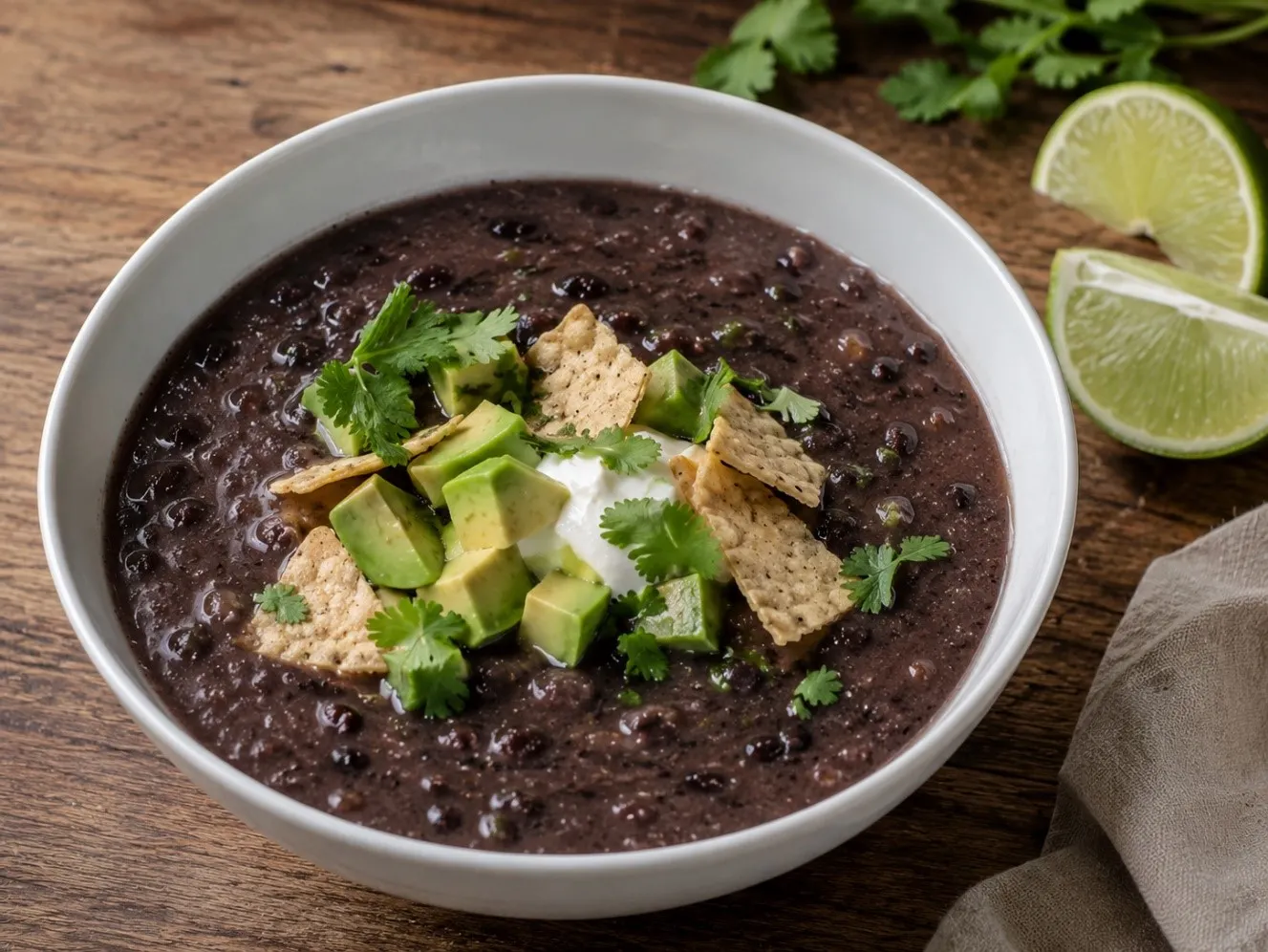 Black Bean Soup (Sopa de Frijoles Negros)
