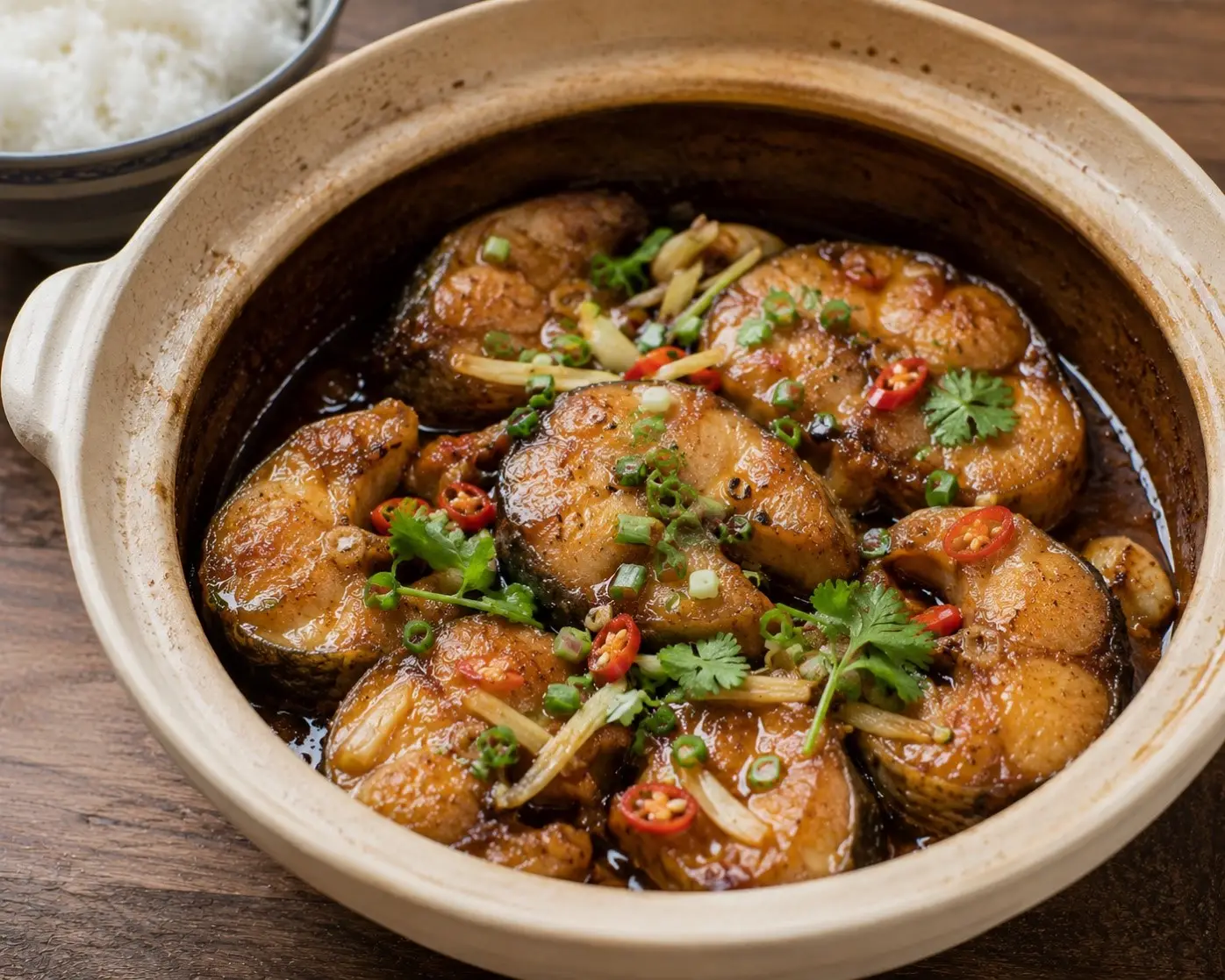 Ca Kho To (Caramel Braised Fish in Clay Pot)