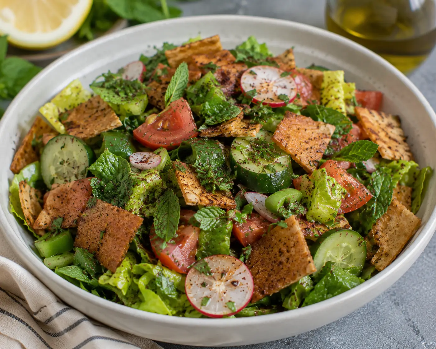 Fattoush (Lebanese Bread Salad)