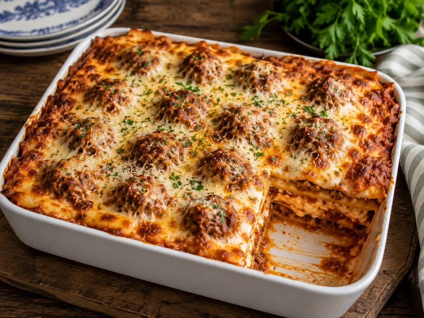 Lasagne with Meatballs