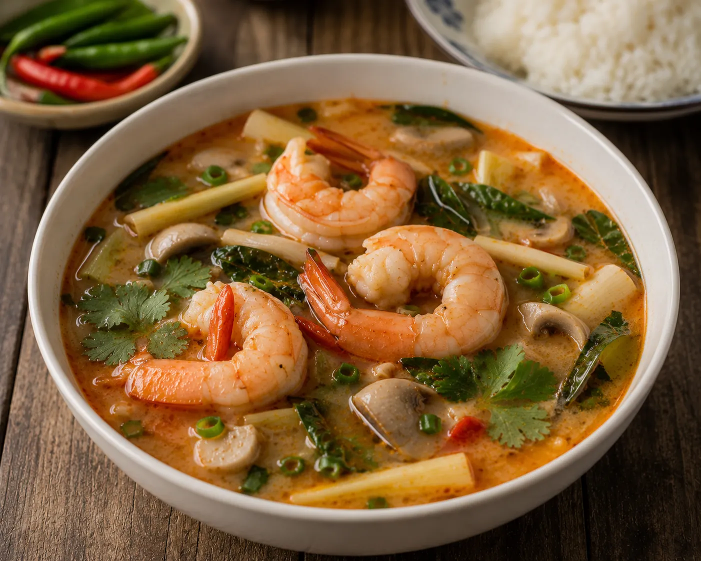 Tom Yum Goong (Spicy Prawn Soup)