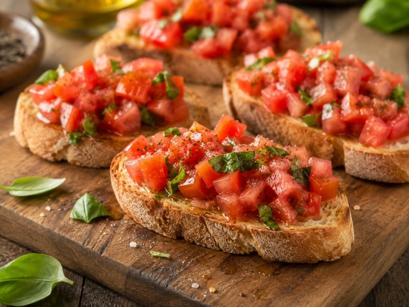 Bruschetta with Tomato and Basil