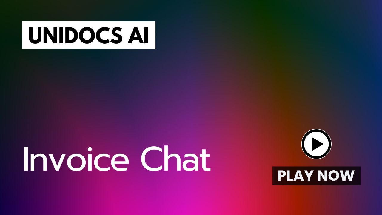 UniDocs AI - Invoice Chat